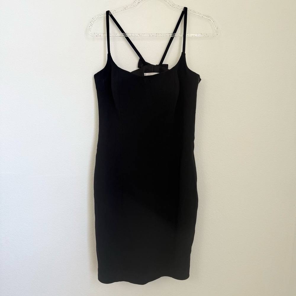 Diner en Villa Paris Black Little Cocktail Dress Mini Party Size 44